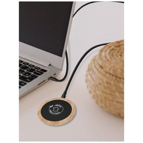 pardo claro Estación de carga inalámbrica de 10 W