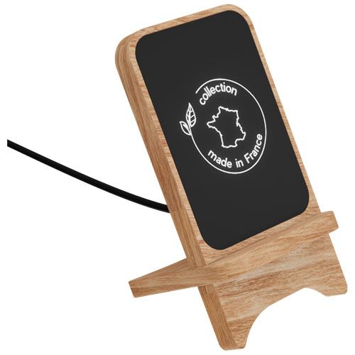 pardo claro Soporte de carga inalámbrico de 10 W