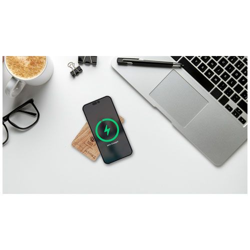 Batería externa inalámbrica de madera de 5000 mAh 