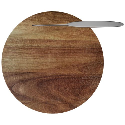 Set de tabla de cortar de madera y cuchillo 