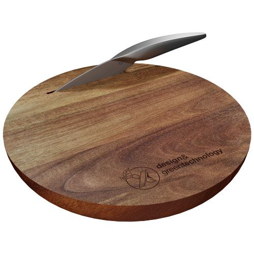 SET DE TABLA DE CORTAR DE MADERA Y CUCHILLO 