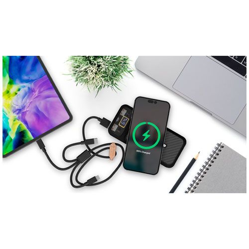black Batería externa magnética de 20 000 mAh