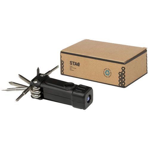 Set de destornilladores de plástico reciclado 8 en 1 RCS con linterna 