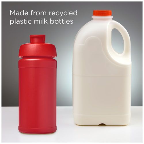 red Bidón deportivo con tapa Flip de material reciclado de 500 ml