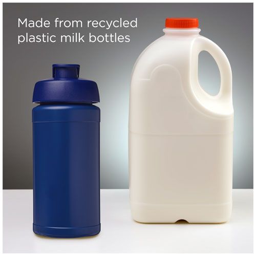 blue Bidón deportivo con tapa Flip de material reciclado de 500 ml