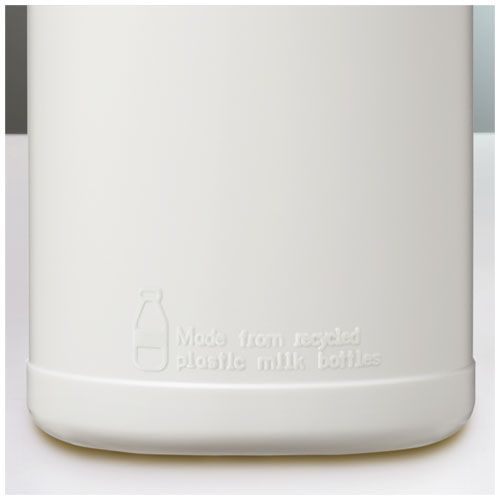 blanco/negro Bidón deportivo con tapa Flip de material reciclado de 500 ml