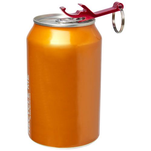 Abridor para botellas y latas de aluminio reciclado RCS y con llavero 