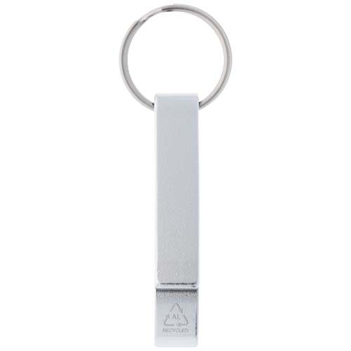 Abridor para botellas y latas de aluminio reciclado RCS y con llavero 