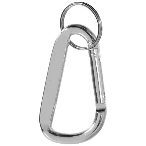 plateado Llavero con mosquetón de aluminio reciclado RCS