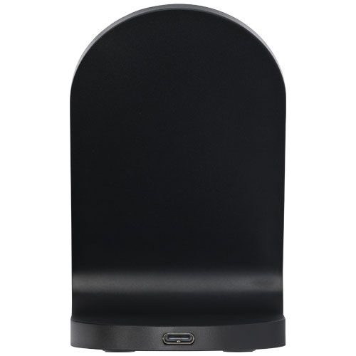 Base de carga inalámbrica con doble bobina de 15W en plástico reciclado con certificación RCS 