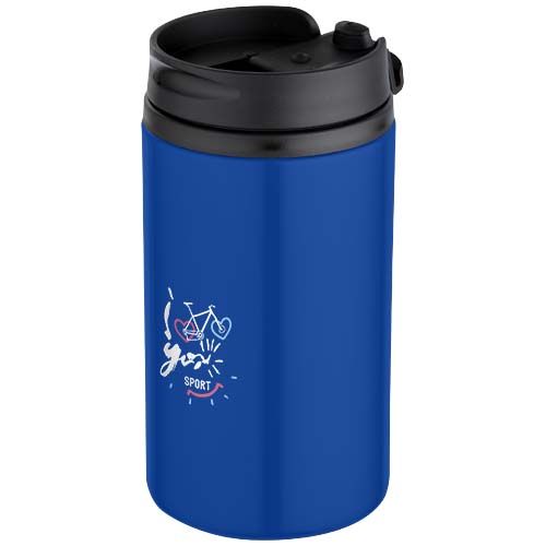 azulón Vaso con aislamiento de acero inoxidable reciclado de 250 ml con certificación RCS