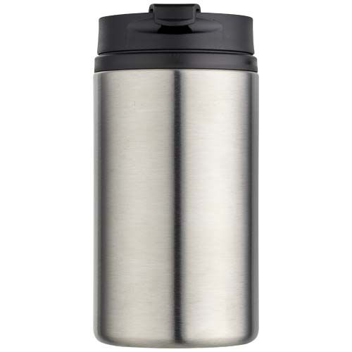 plateado mate Vaso con aislamiento de acero inoxidable reciclado de 250 ml con certificación RCS