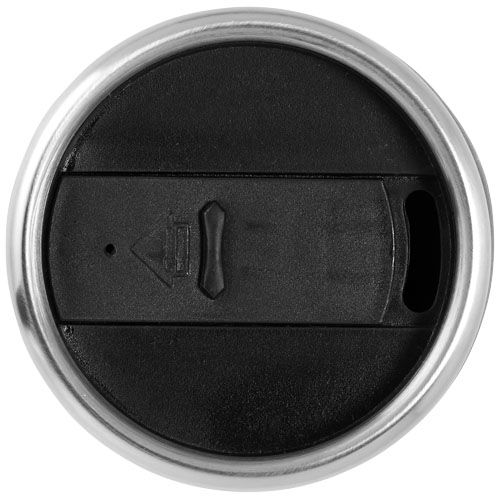 black Vaso con aislamiento de acero inoxidable reciclado de 410 ml con certificación RCS