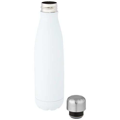 white Bidón con aislamiento de acero inoxidable reciclado de 500 ml con certificación RCS