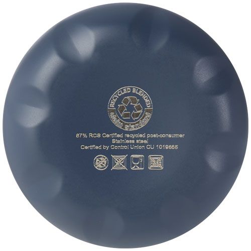 azul oscuro Bidón con aislamiento de acero inoxidable reciclado de 500 ml con certificación RCS