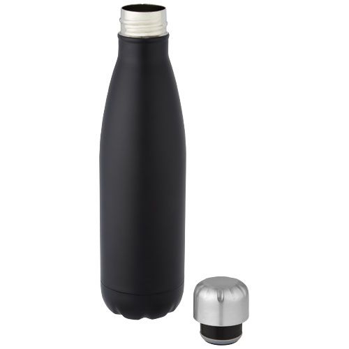 black Bidón con aislamiento de acero inoxidable reciclado de 500 ml con certificación RCS