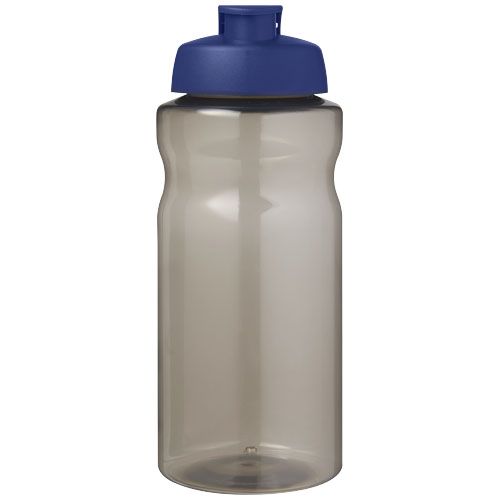 carbón/azul Bidón deportivo con tapa Flip de 1 litro
