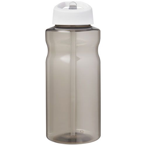 carbón/blanco Bidón deportivo con tapa con boquilla de 1 litro
