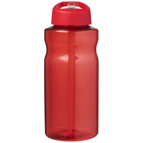 red Bidón deportivo con tapa con boquilla de 1 litro
