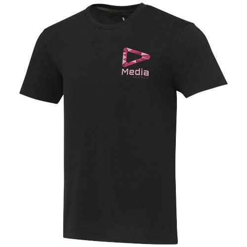 black Camiseta unisex de manga corta con material reciclado Aware™ de 160 g/m²