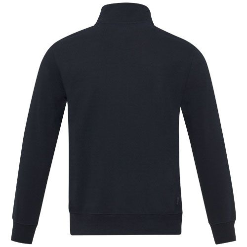 azul marino Sudadera unisex con cremallera completa de material reciclado Aware™