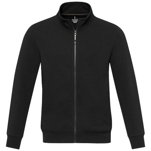 black Sudadera unisex con cremallera completa de material reciclado Aware™