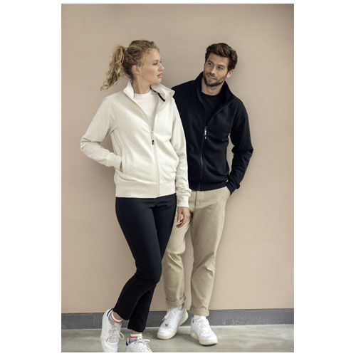 avena Sudadera unisex con cremallera completa de material reciclado Aware™