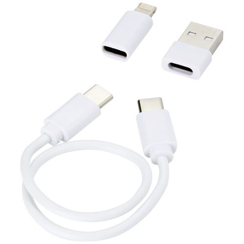 white Cable de carga modular de plástico reciclado