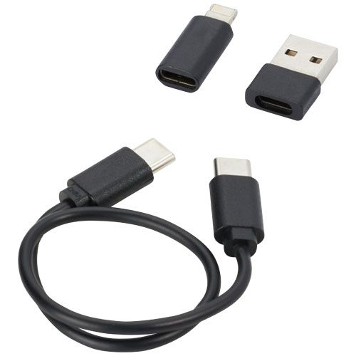 black Cable de carga modular de plástico reciclado