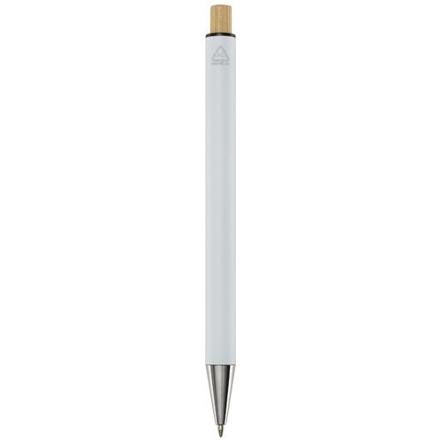 Stylo bille en aluminium recyclé Cyrus (encre bleue) - 3