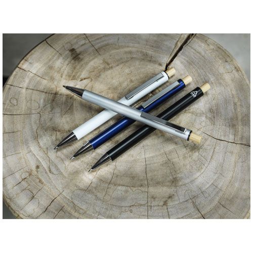 Stylo bille en aluminium recyclé Cyrus (encre bleue) - 5