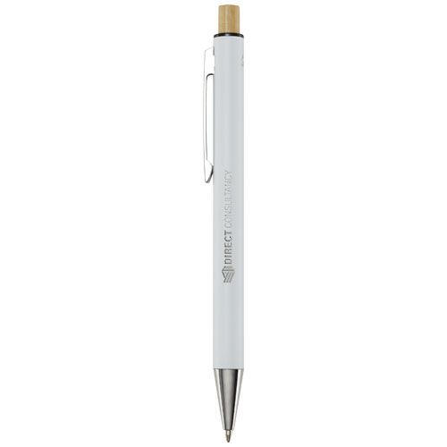 Stylo bille en aluminium recyclé Cyrus (encre bleue) - 2