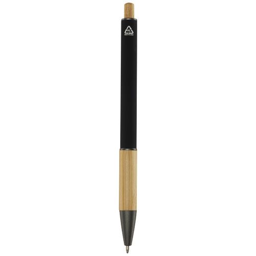 black Bolígrafo de aluminio reciclado