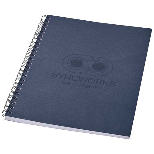 azul oscuro Cuaderno con espiral A5 a color