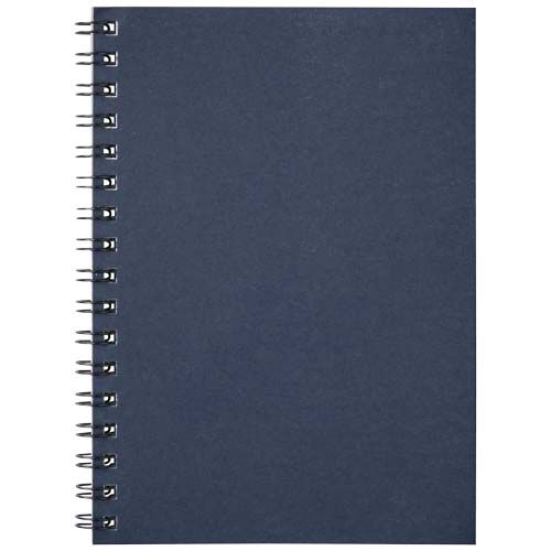 azul oscuro Cuaderno con espiral A6 a color