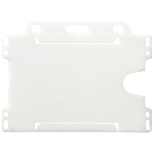 blanco escarchado Tarjetero de plástico reciclado