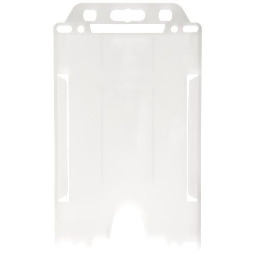 blanco escarchado Tarjetero de plástico reciclado