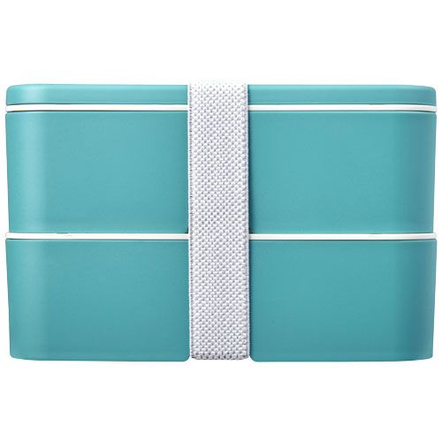 azul/blanco Fiambrera de doble capa