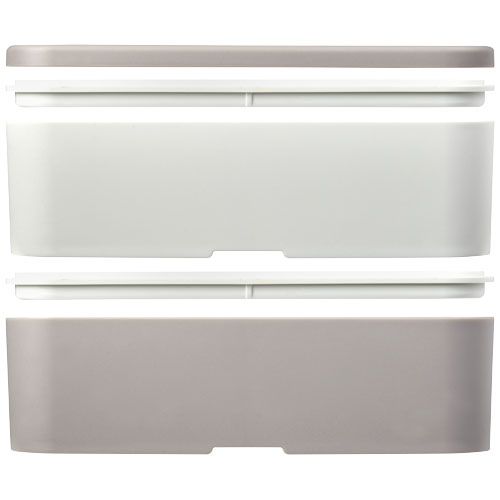 guijarro/marfil/blanco Fiambrera de doble capa