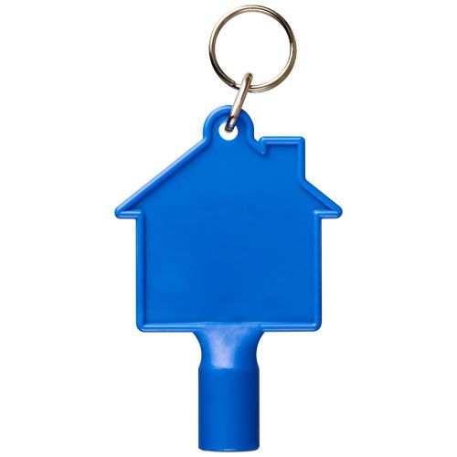 Llavero de material reciclado con forma de casa 