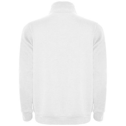 white Sudadera con media cremallera