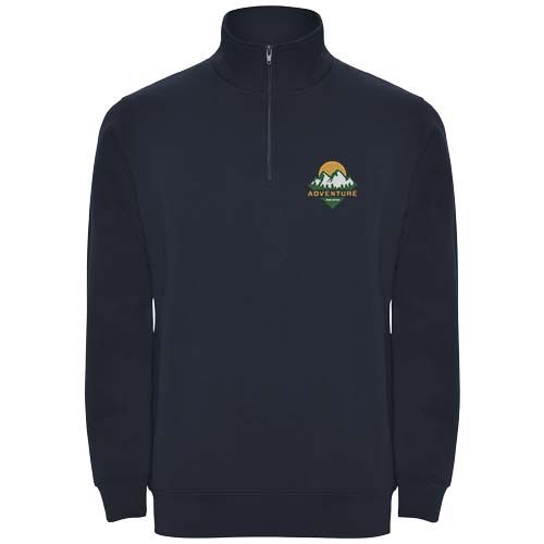 azul marino Sudadera con media cremallera