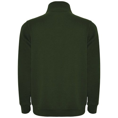 verde botella Sudadera con media cremallera