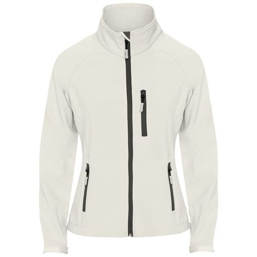 blanco perla Chaqueta softshell para mujer