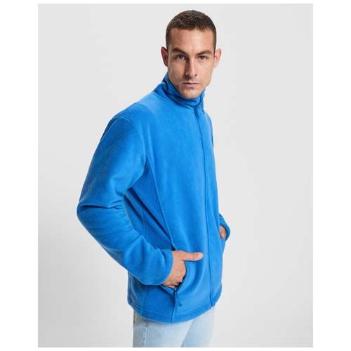 gris plomo Chaqueta de forro polar con cremallera completa para hombre