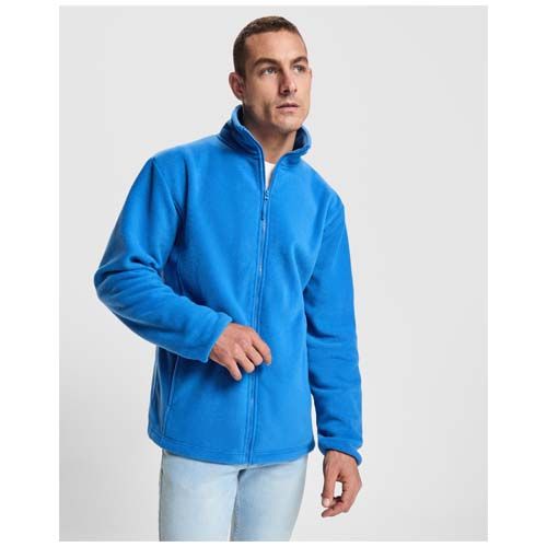 granate Chaqueta de forro polar con cremallera completa para hombre
