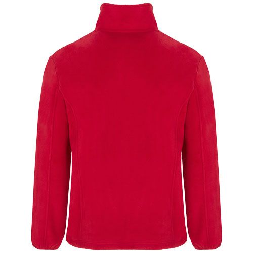 red Chaqueta de forro polar con cremallera completa para hombre