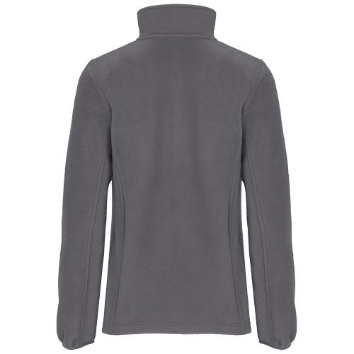 gris plomo Chaqueta de forro polar con cremallera completa para mujer
