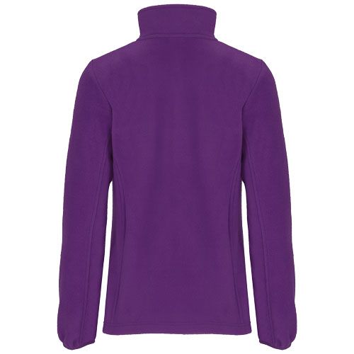 purple Chaqueta de forro polar con cremallera completa para mujer