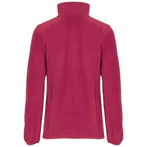 rosa vivo Chaqueta de forro polar con cremallera completa para mujer